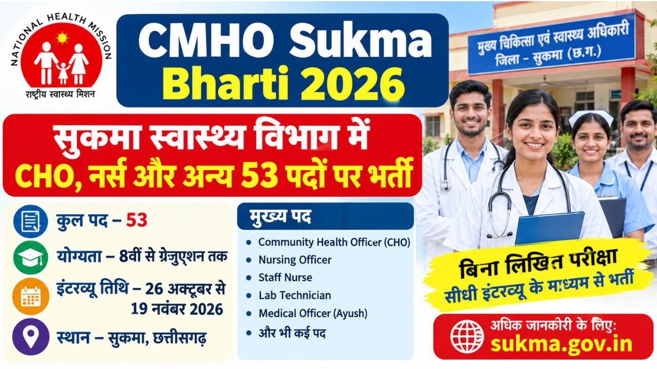 CMHO Sukma Bharti 2026